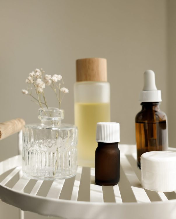 The natural skincare for self-care and beauty concept. Selective focus
